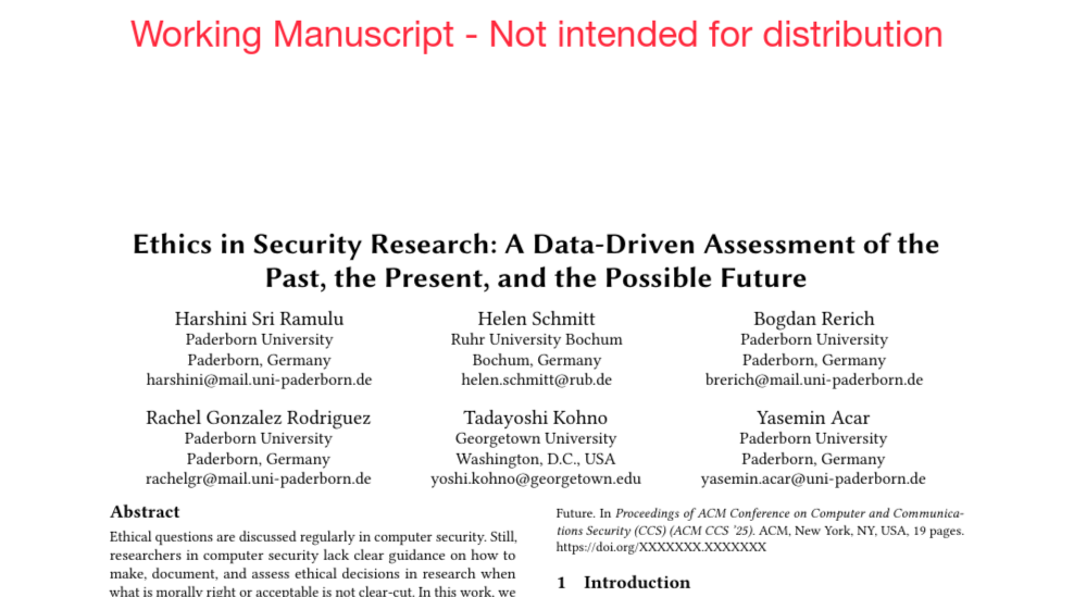 Example note on pre-print paper
